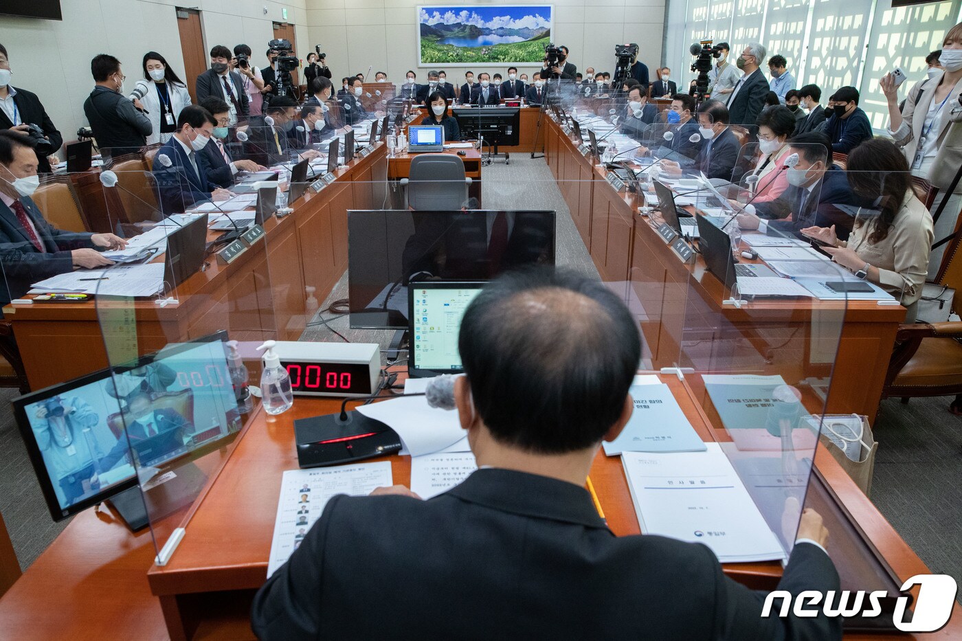 7일 오전 서울 여의도 국회에서 외교통일위원회의 통일부·북한이탈주민지원재단·남북교류지원협회·민주평화통일자문회의사무처에 대한 국정감사가 진행되고 있다. 2022.10.7/뉴스1 ⓒ News1 이재명 기자