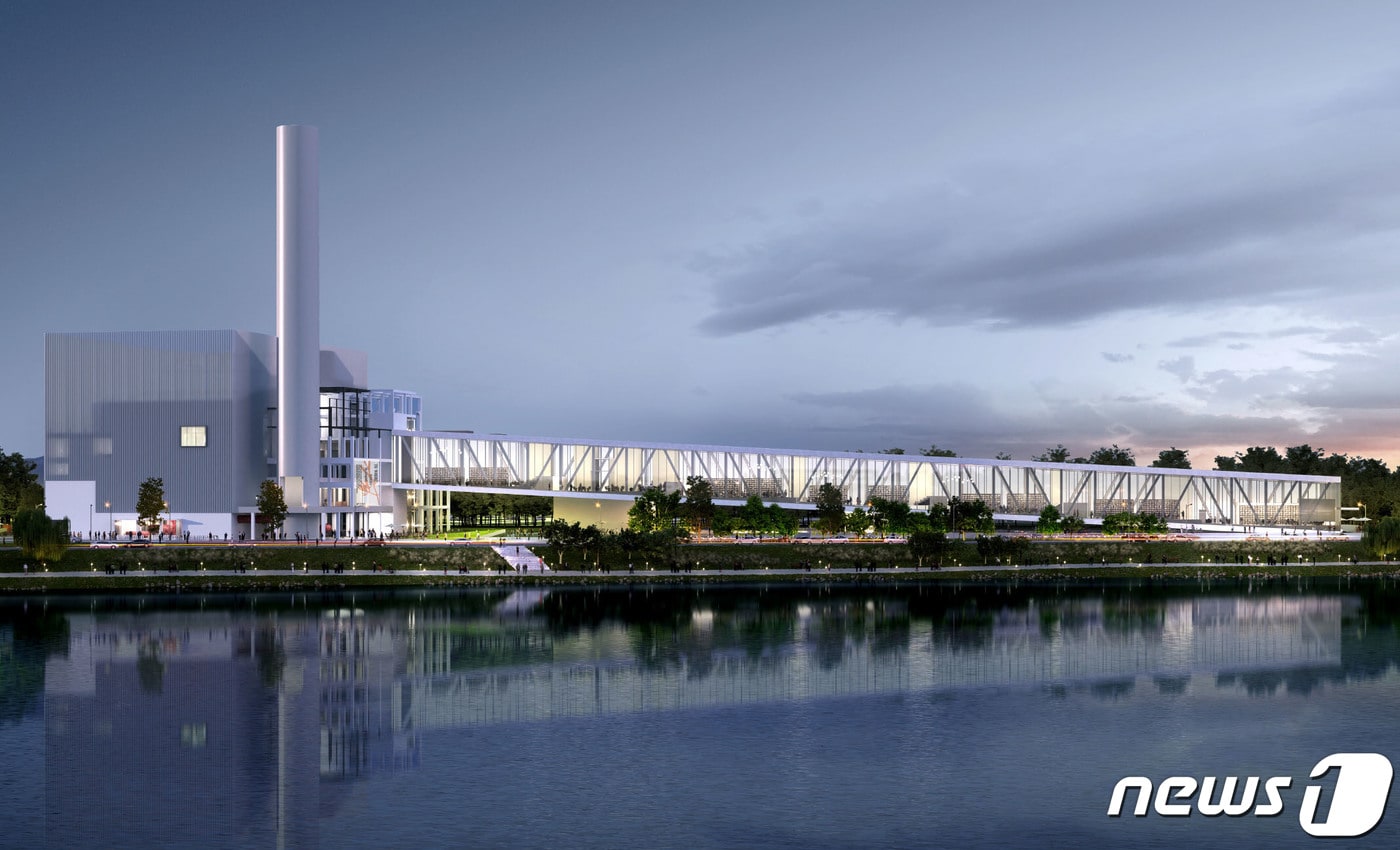 광주 옛 상무소각장에 들어서는 '광주대표도서관' 조감도.(광주시 제공)/뉴스1