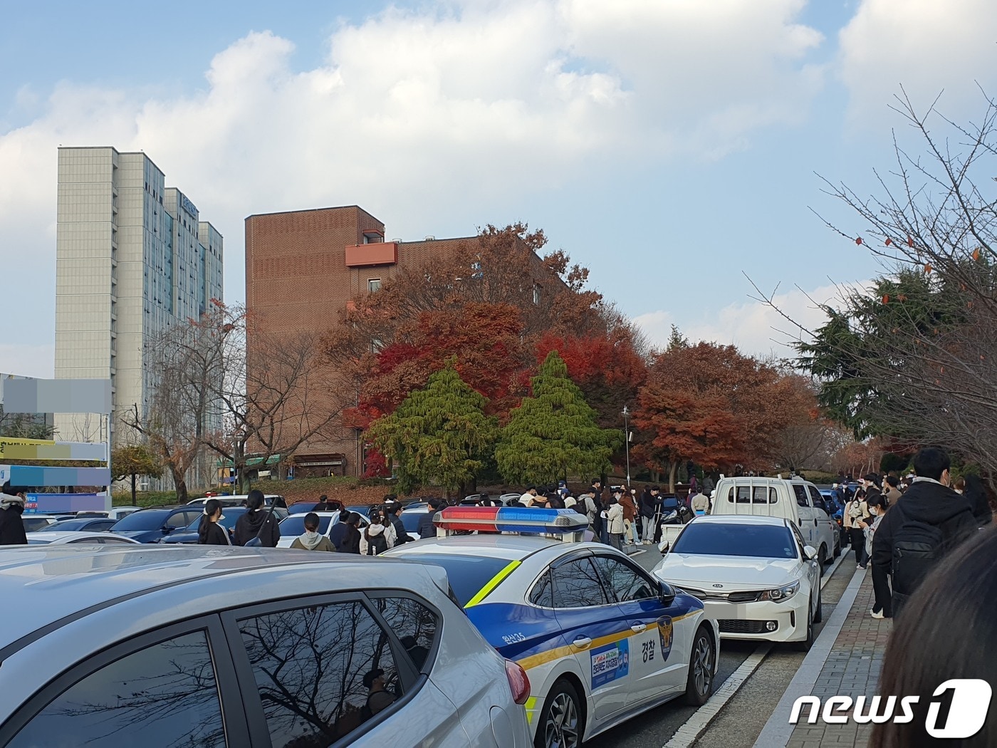 16일 전북경찰청에 따르면 이날 오후 2시20분께 전북의 한 대학교에 폭발물이 설치됐다는 경찰 신고가 접수됐다.&#40;독자제공&#41;2022.11.16/뉴스1