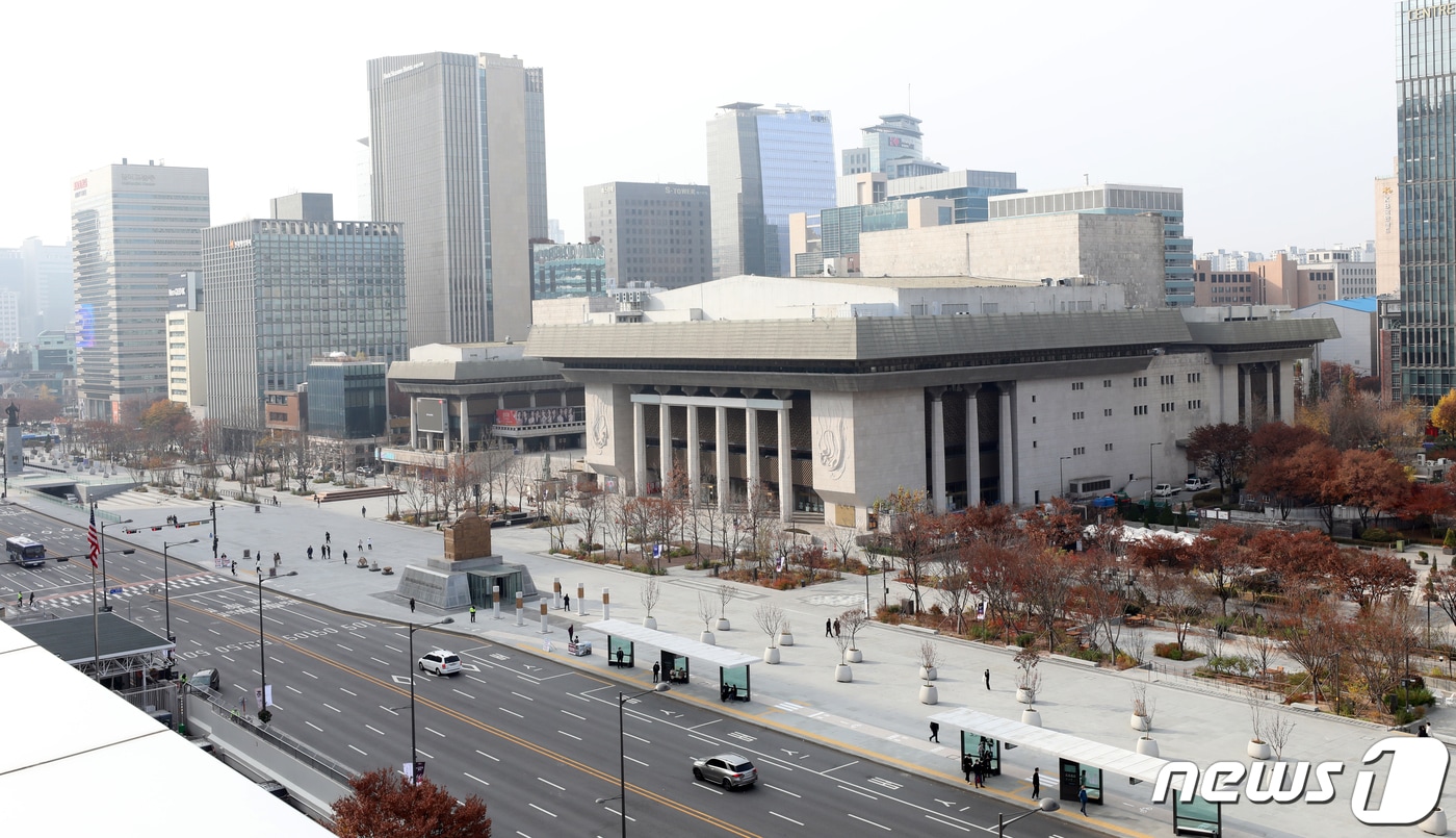 서울 광화문광장의 모습. 2022.11.22/뉴스1 ⓒ News1 김명섭 기자