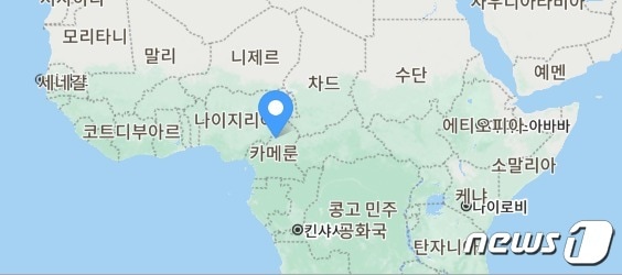 카메룬 위치도 - 네이버 지도 갈무리