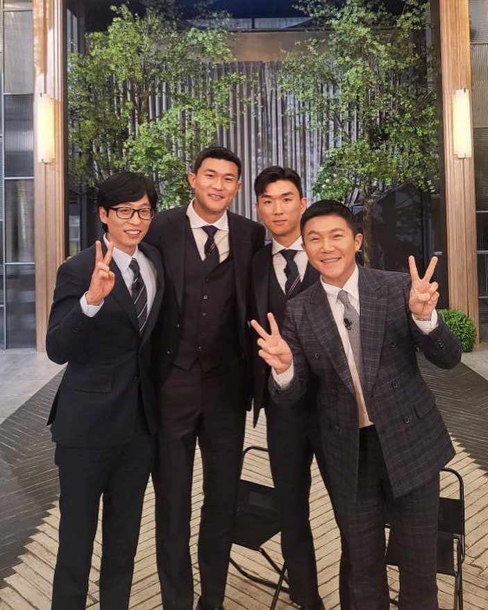 유재석, 김민재, 황인범, 조세호(김민재 SNS)