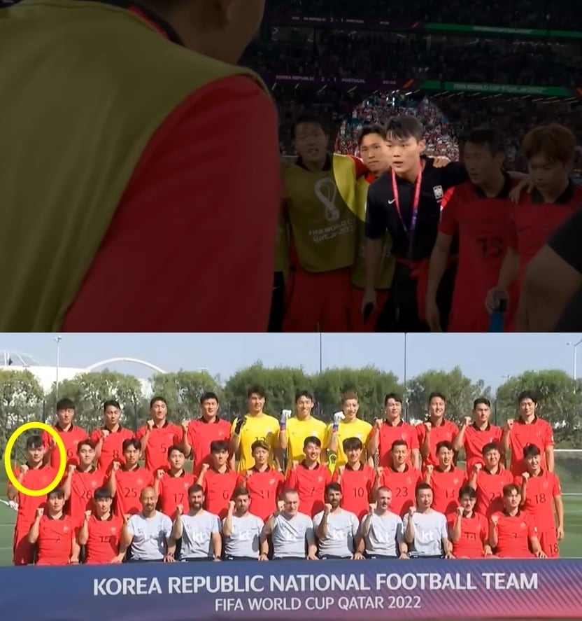 카타르 월드컵 대표팀 예비선수였던 오현규(21‧수원). (MBC 갈무리)