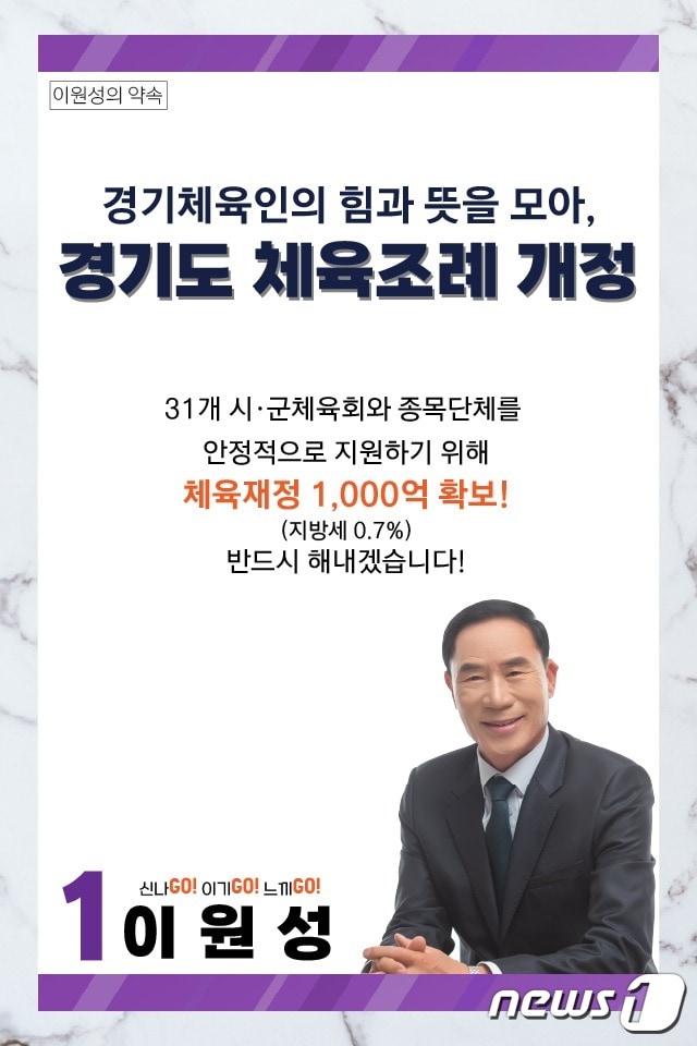 이원성 당선인 공약.