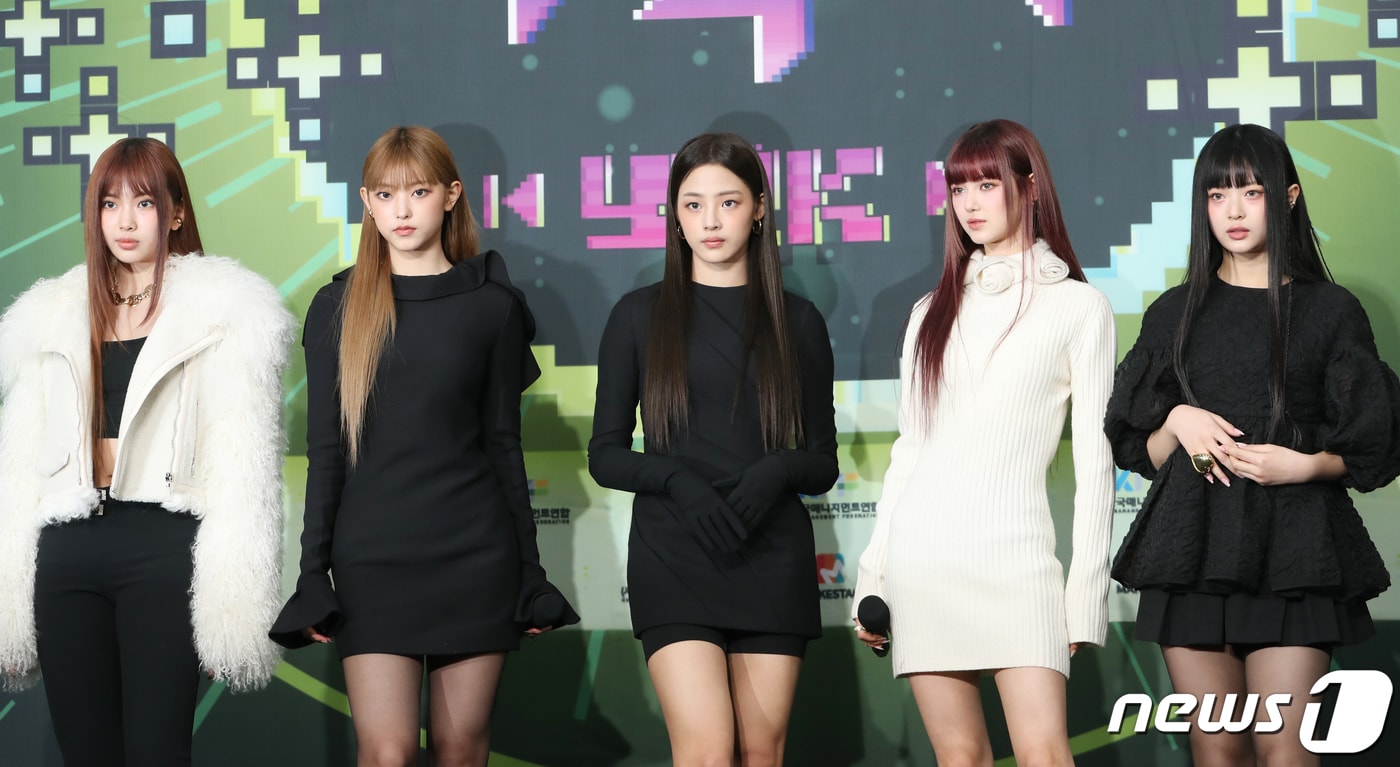 그룹 뉴진스의 혜인(왼쪽부터), 해린, 민지, 다니엘, 하니ⓒ 뉴스1