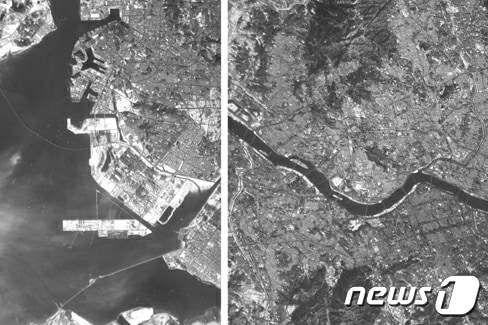 (평양 노동신문=뉴스1) = 북한 노동당 기관지 노동신문은 19일 "국가우주개발국에서 정찰위성 개발을 위한 중요시험을 진행했다"면서 "정찰위성 발사의 최종관문 공정을 거쳤다"라고 밝혔다. 북한은 내년 4월까지 '군사 정찰위성 1호기 준비'를 끝낼 것임을 밝혔다. 이날 북한은 위성에 장착할 촬영기로 찍은 서울과 인천 일대의 사진도 공개했다. [국내에서만 사용가능. 재배포 금지. DB 금지. For Use Only in the Republic of Korea. Redistribution Prohibited] rodongphoto@news1.kr