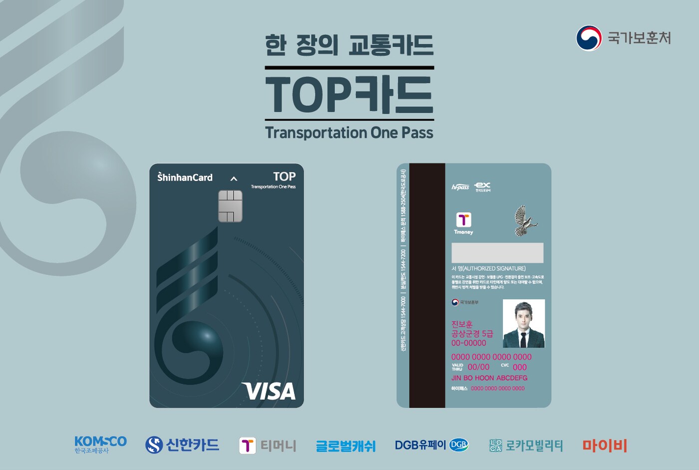 '보훈 탑 카드' 디자인. (국가보훈처 제공)