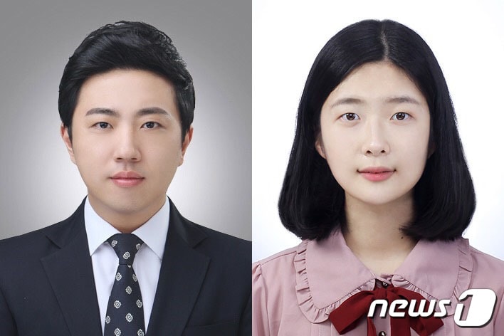 2022 대한민국 인재상에 선정된 전남대 법학전문대학원 김대윤씨(왼쪽)와 광주과학기술원 심수연씨.(광주시 제공)2022.12.29/뉴스1 ⓒ News1 