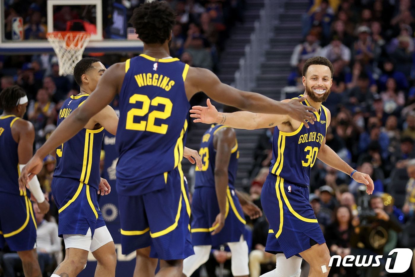 NBA 골든스테이트가 휴스턴을 제압했다. ⓒ AFP=뉴스1