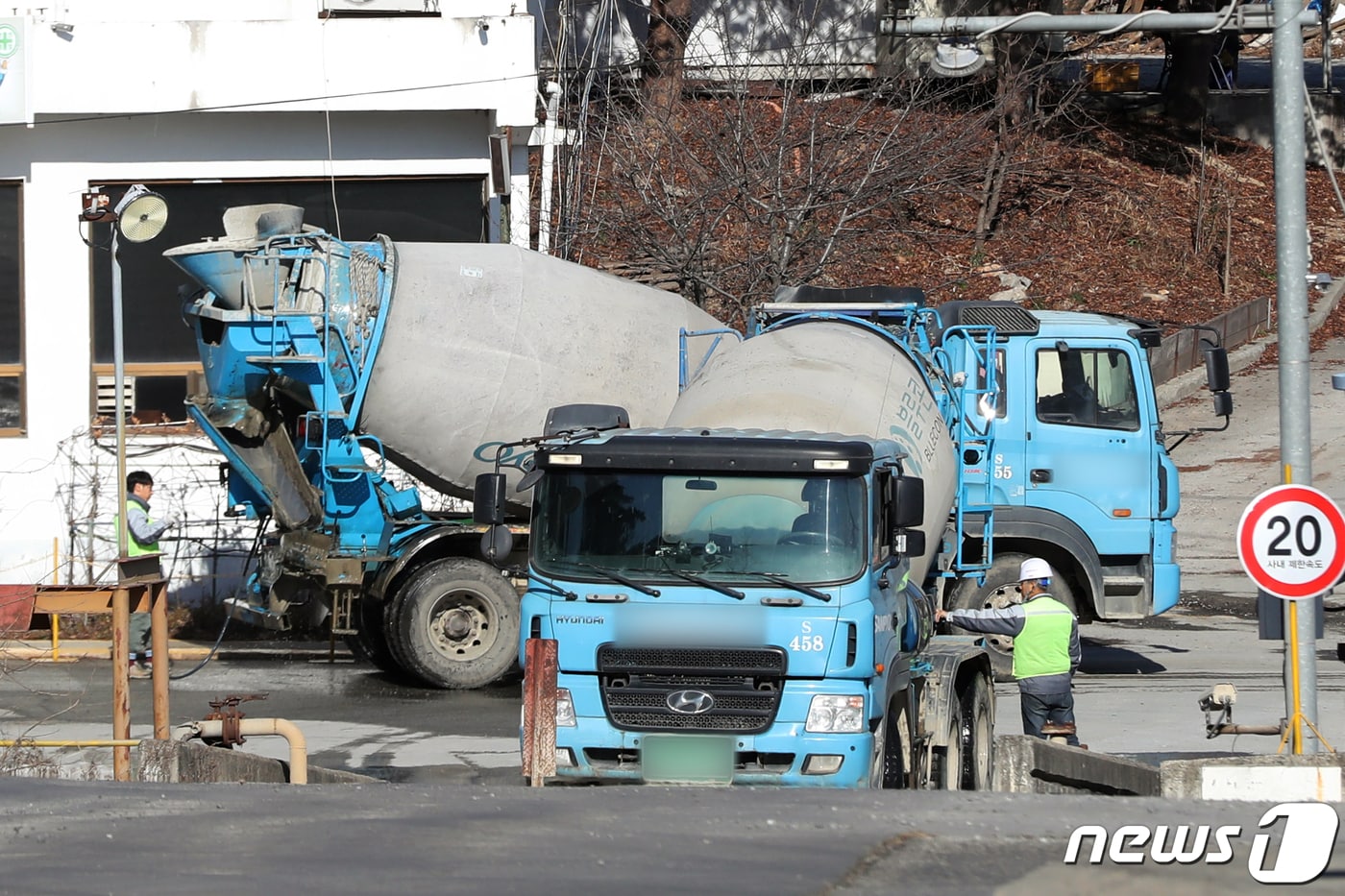 충남 당진시의 한 레미콘 공장 모습. 2022.12.8/뉴스1 ⓒ News1 황기선 기자