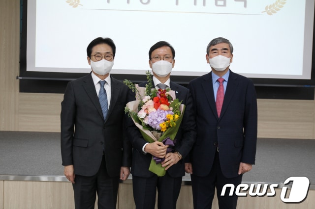윤성태 한국제약바이오협회 신임 이사장 취임(사진 제공 : 한국제약바이오협회). ⓒ 뉴스1