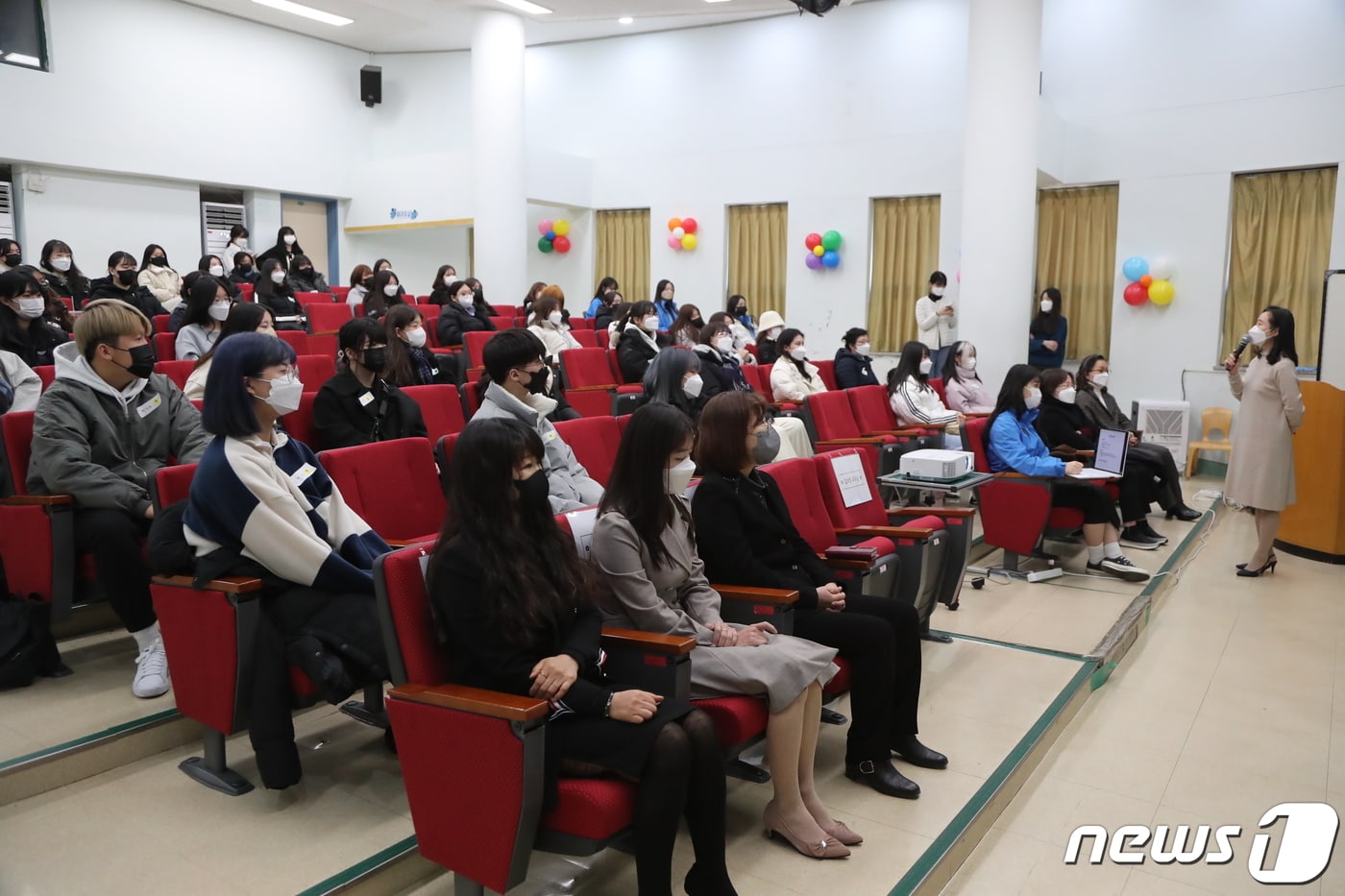 한림성심대, 2022학년도 대면 입학식 개최(한림성심대 제공) ⓒ 뉴스1