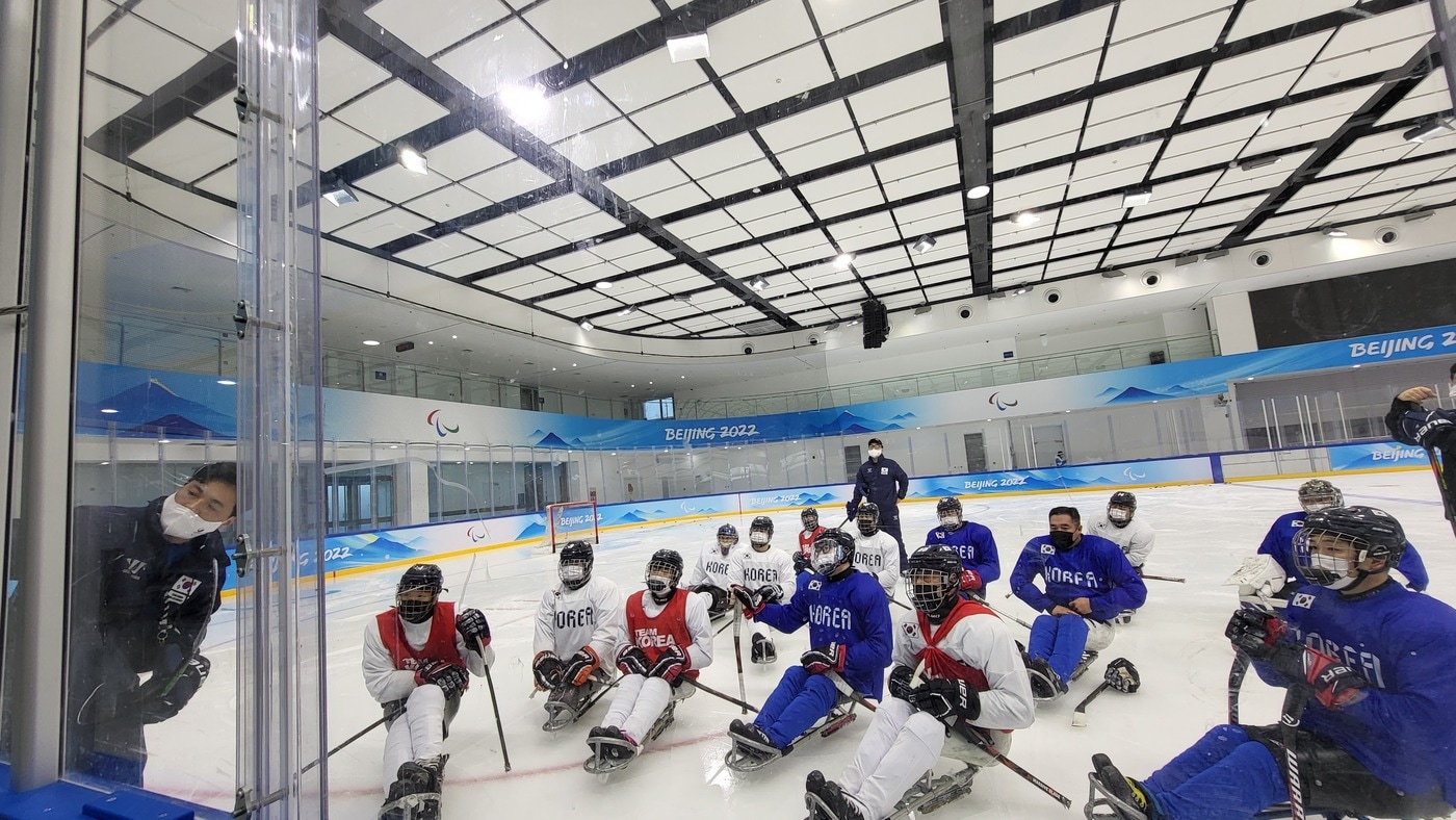 장애인 아이스하키 대표팀 (대한장애인체육회 제공) ⓒ 뉴스1
