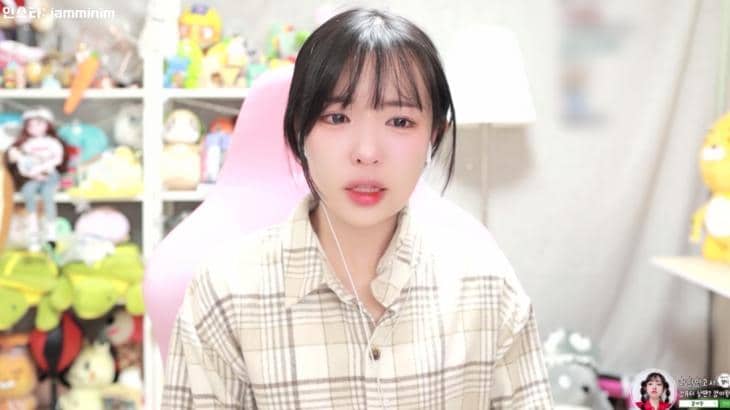 유튜버 겸 방송 스트리머 잼미. (트위치 방송 화면 갈무리) ⓒ 뉴스1