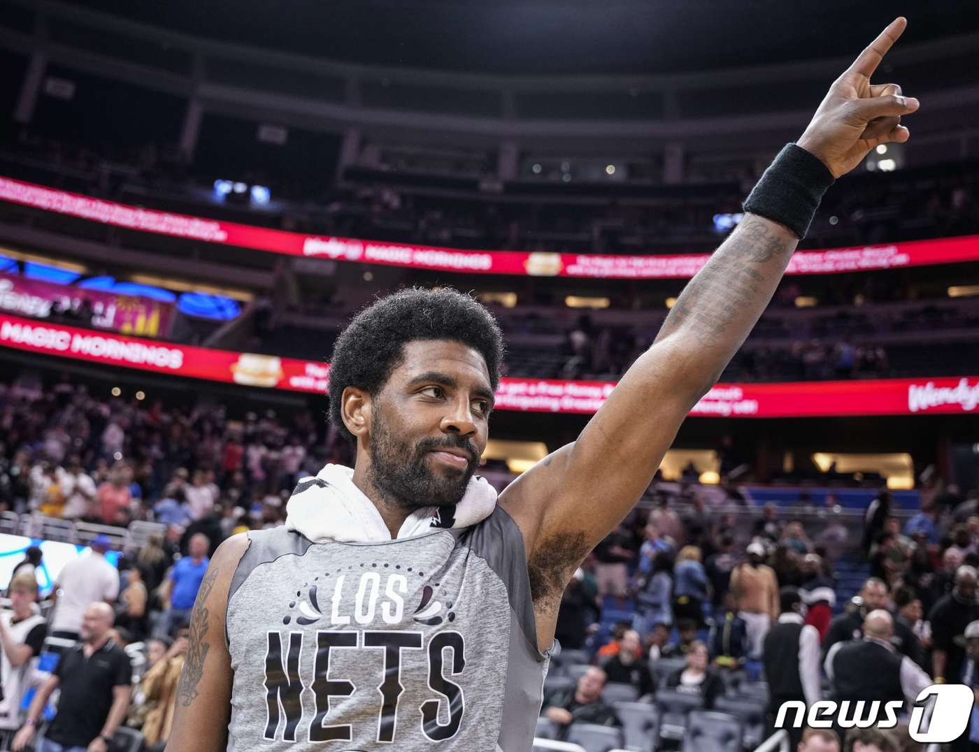 NBA 브루클린 카이리 어빙이 올랜도전에서 60점을 넣었다. ⓒ AFP=뉴스1