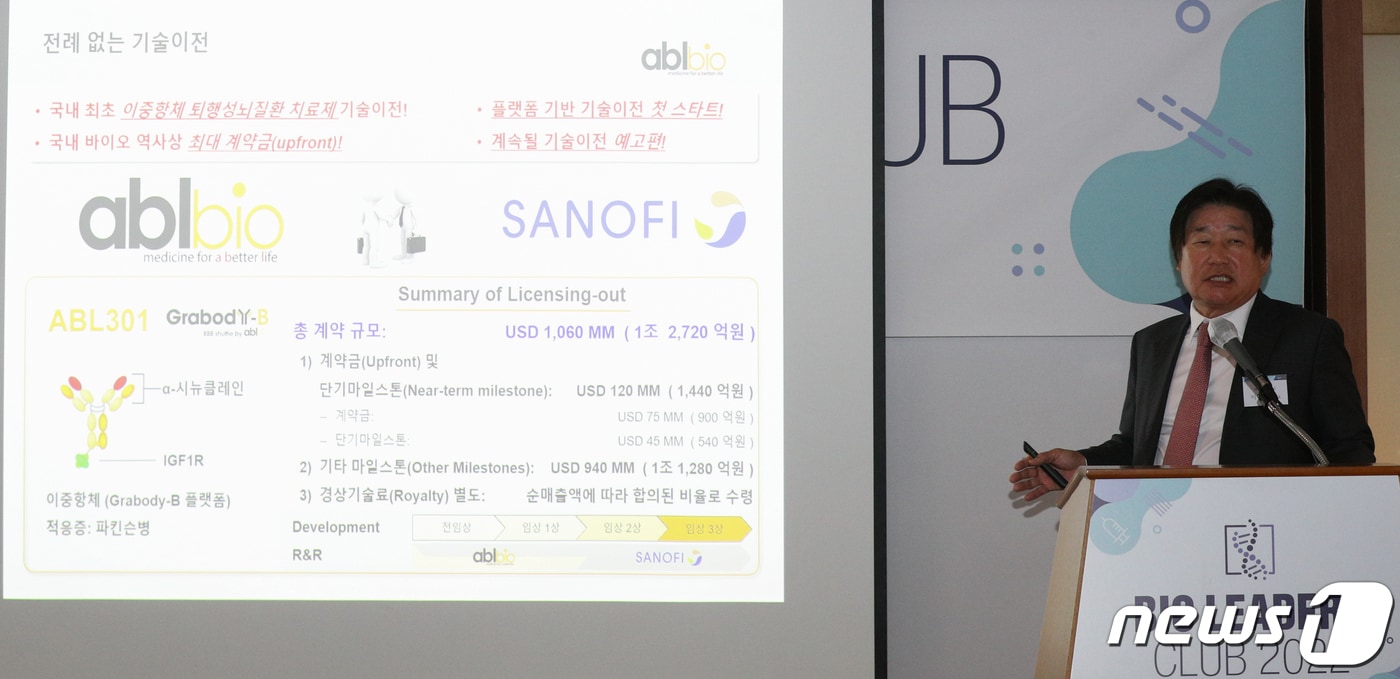 이상훈 에이비엘바이오 대표. 2022.3.31 ⓒ 뉴스1 성동훈 기자