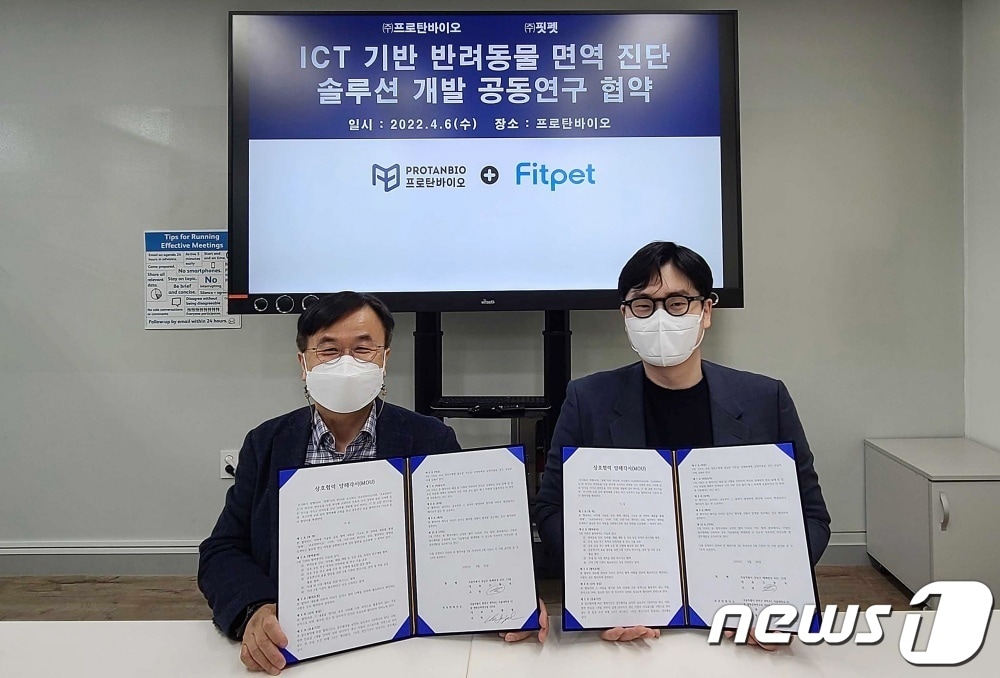 핏펫-프로탄바이오 '맞손'…반려동물용 신속항원검사 키트 만든다 - 뉴스 썸네일 이미지
