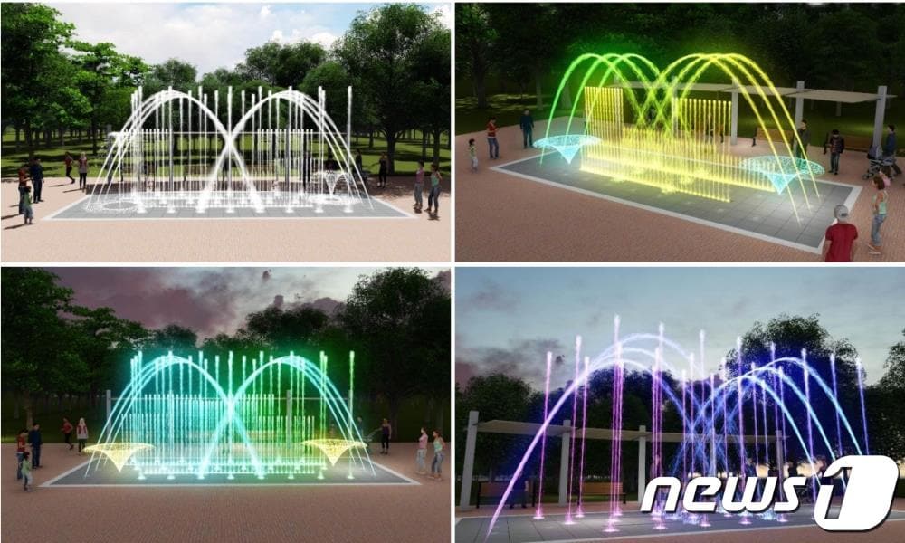 부산 북구 금곡동 천사공원 물놀이장 조감도.(김도읍 의원실 제공)ⓒ 뉴스1