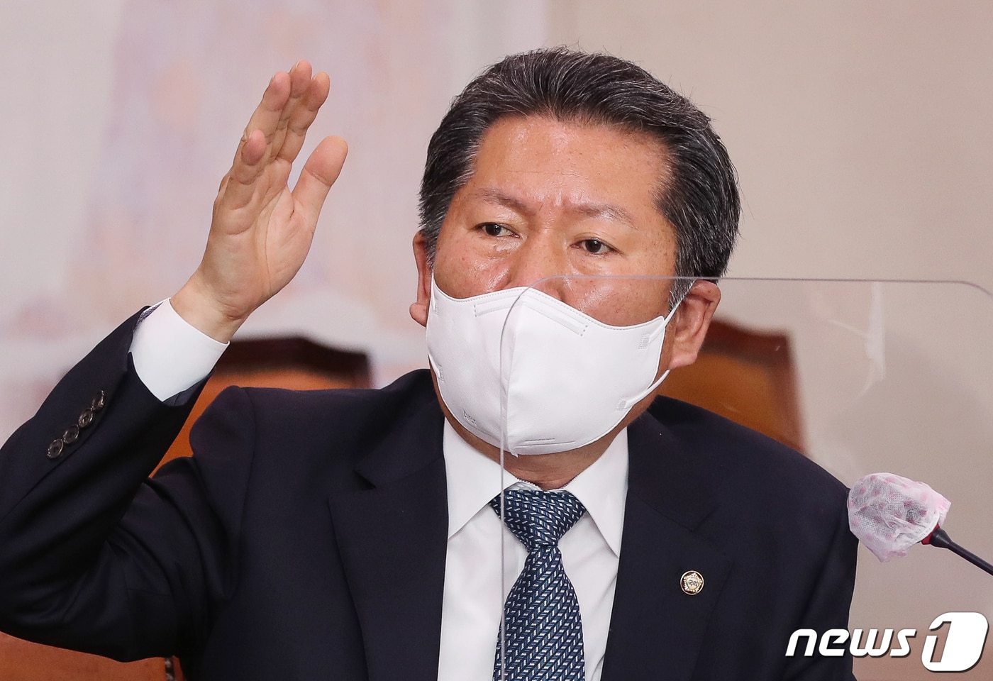 정청래 더불어민주당 의원 (공동취재) 2022.4.26/뉴스1 ⓒ News1 유승관 기자