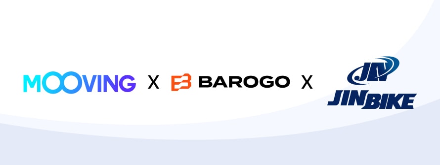 전략적 투자 계약을 맺은 무빙과 바로고, 진바이크의 로고 ⓒ 뉴스1