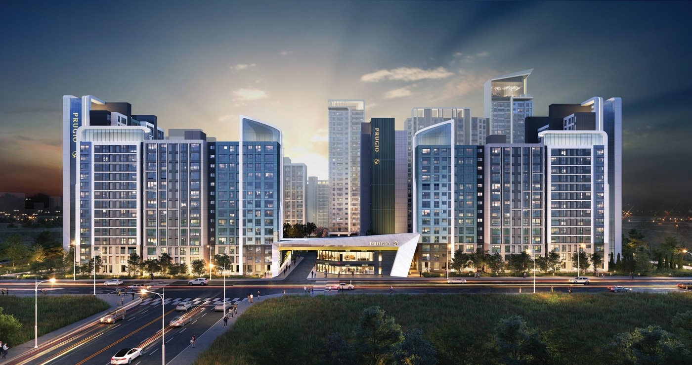 평촌초원한양아파트 리모델링 투시도(대우건설 제공)ⓒ 뉴스1