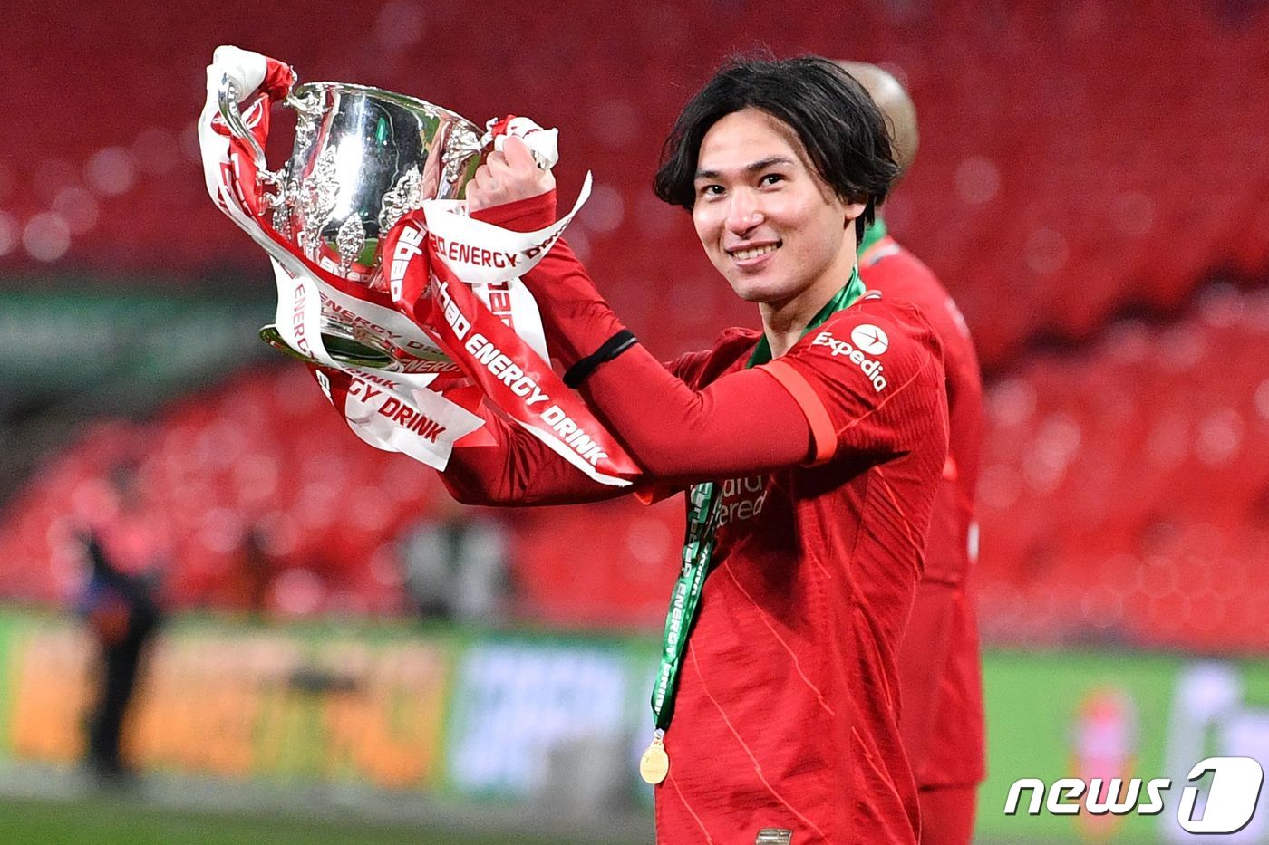 리버풀을 떠나게 된 미나미노. ⓒ AFP=뉴스1