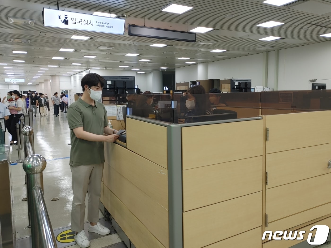 청주국제공항 입국수속 ⓒ 뉴스1