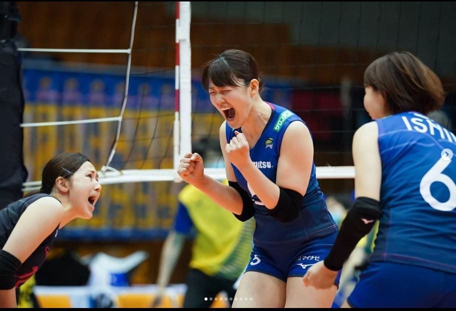 일본 여자 프로배구 히사미츠 (히사미츠 구단 SNS 캡처) ⓒ 뉴스1