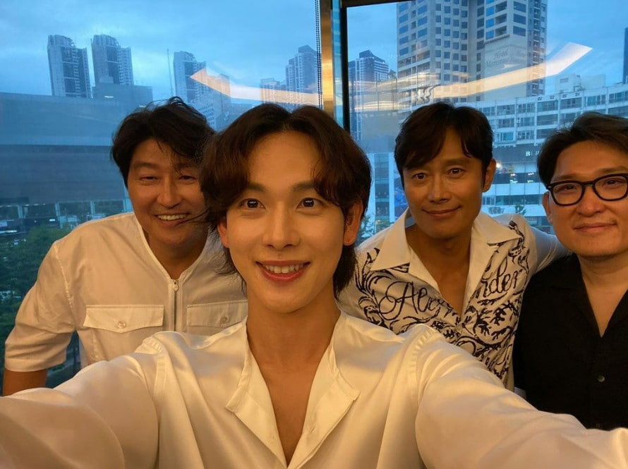 송강호, 임시완, 이병헌, 한재림감독(왼쪽부터) 임시완 SNS 캡처 ⓒ 뉴스1