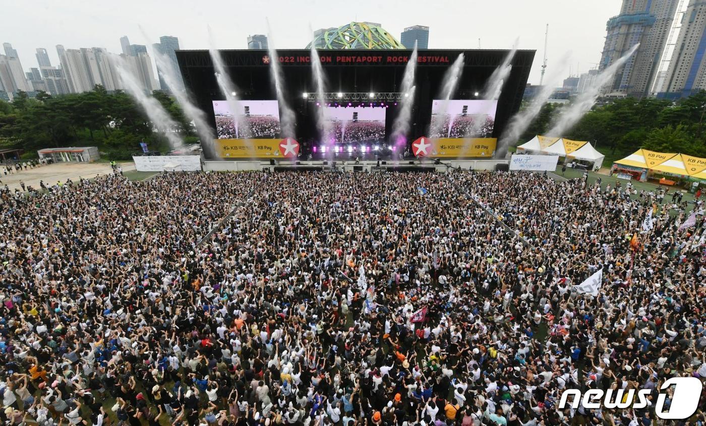 2022년 인천펜타포트 락 페스티벌 모습.(인천시 제공)ⓒ 뉴스1