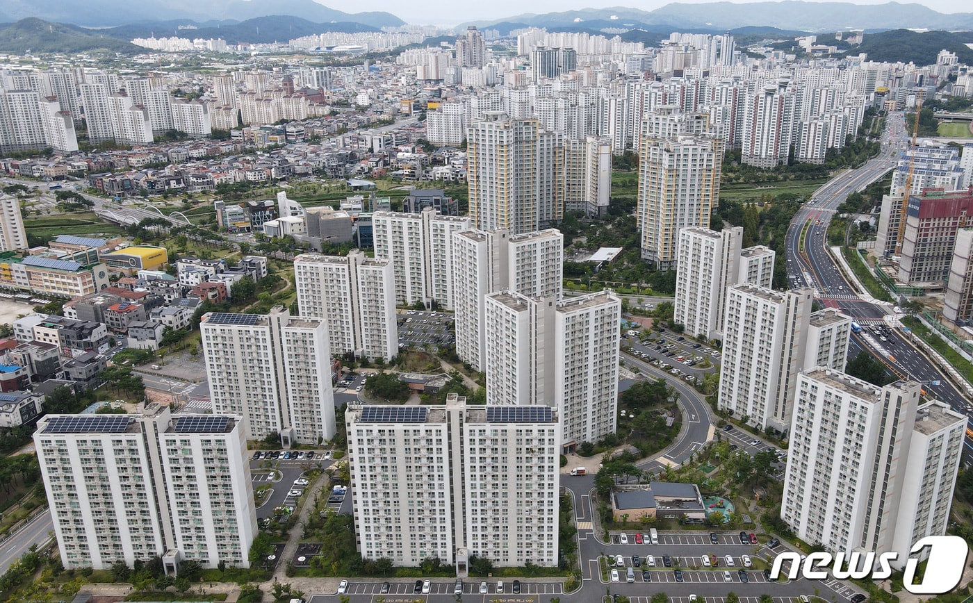 대전지역 아파트 모습.(사진은 기사 내용과 무관함) 2022.9.1/뉴스1 ⓒ News1 김기태 기자