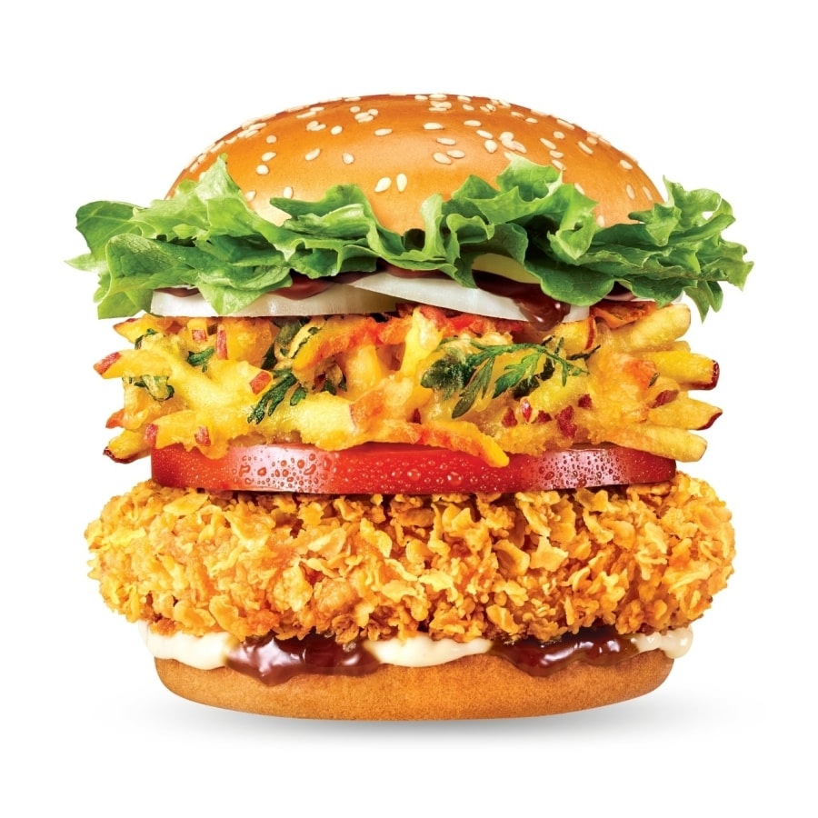 '야채통통치킨버거'(맘스터치 제공)