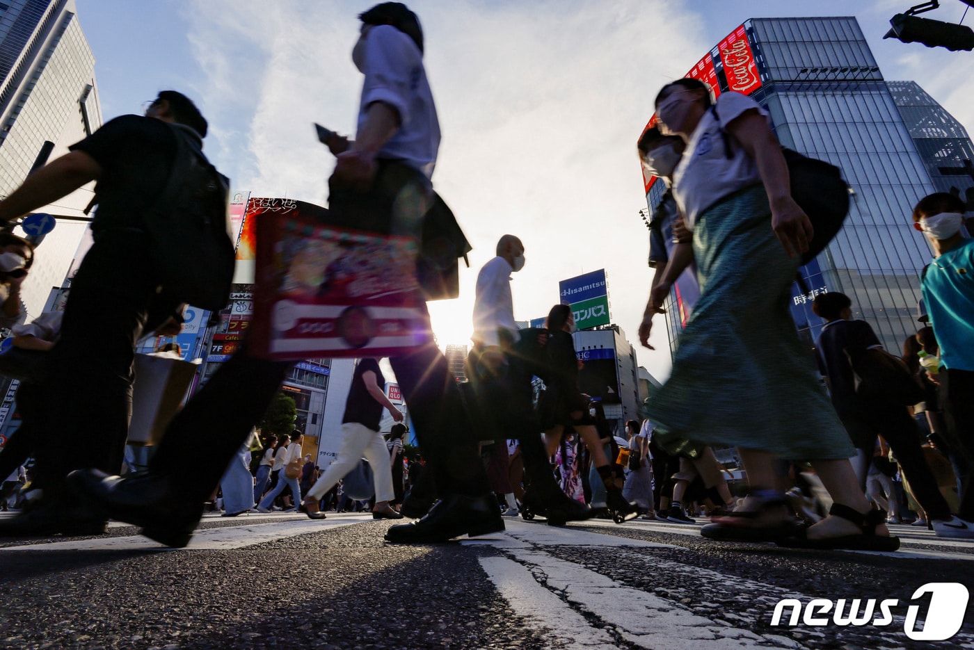 일본 도쿄에서 코로나19 확산세가 둔화하고 있다. ⓒ 로이터=뉴스1 ⓒ News1 정윤영 기자