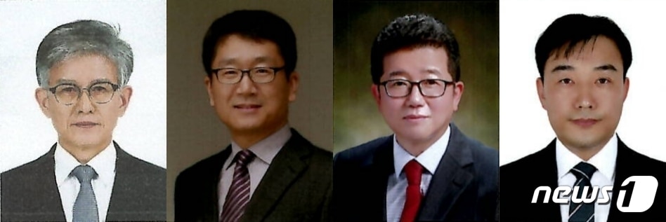 충북도교육청은 오는 7일자로 지방공무원 별정직 4명을 임용한다. 사진 왼쪽부터 안남영 비서관, 최동일 비서관, 신종한 비서, 박준규 비서./뉴스1