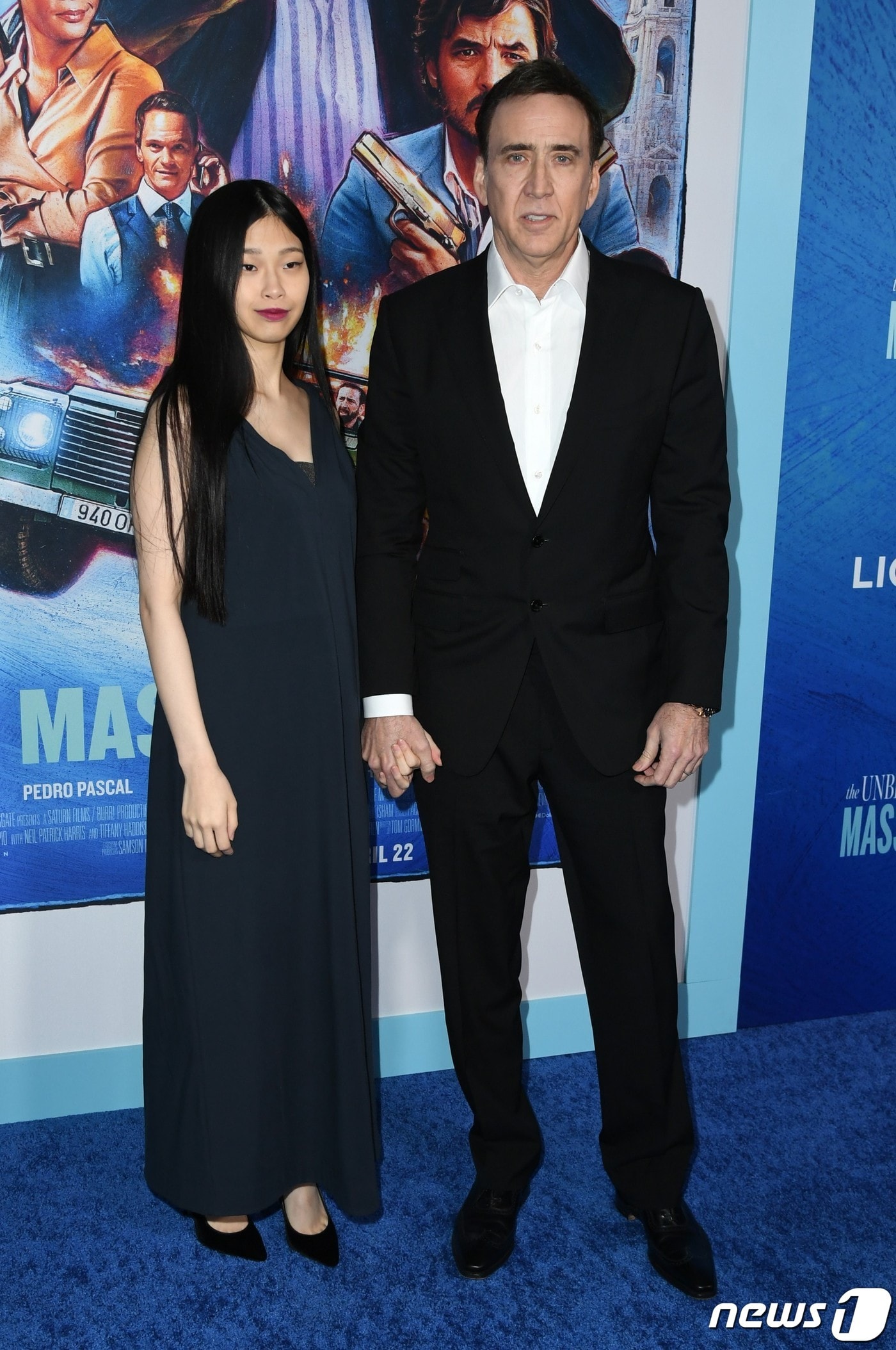 시바타 리코(왼쪽)와 니콜라스 케이지 ⓒ AFP=뉴스1