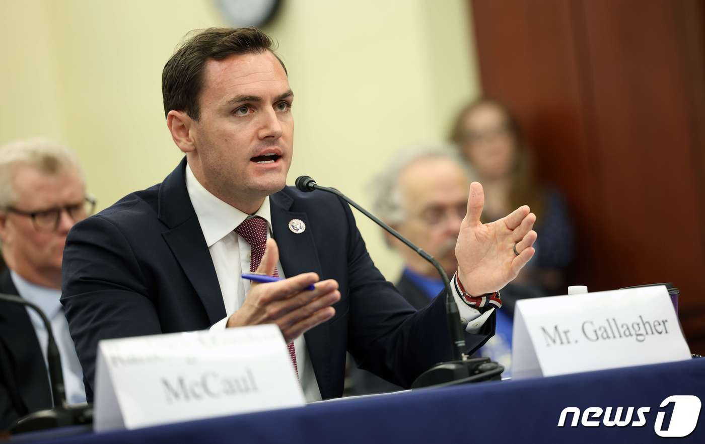 미국 하원 대중국 특별위원회 위원장으로 지명된 마이크 갤러거 공화당 의원(위스콘신) 2021.06.29 ⓒ AFP=뉴스1 ⓒ News1 정윤미 기자