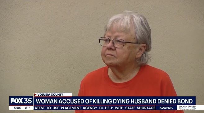 시한부 남편을 살해한 혐의로 기소된 엘런 길런드(76). (미국 폭스뉴스 갈무리)