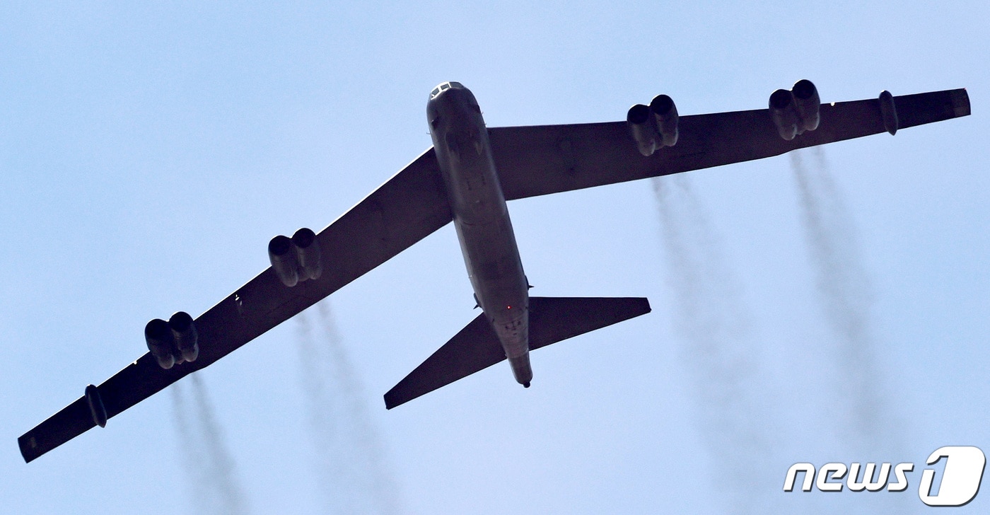 미국의 전략폭격기 B-52. 2023.10.17/뉴스1 ⓒ News1 구윤성 기자