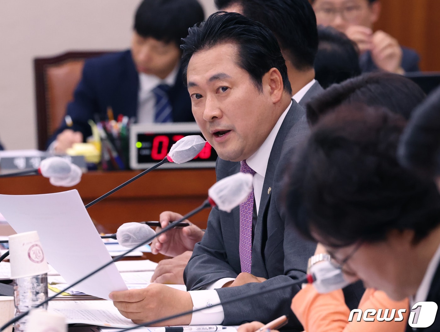 지난 10월19일 장동혁 국민의힘 의원이 서울 여의도 법제사법위원회의 법제처에 대한 국정감사에서 질의를 하고 있다. /뉴스1 ⓒ News1 송원영 기자