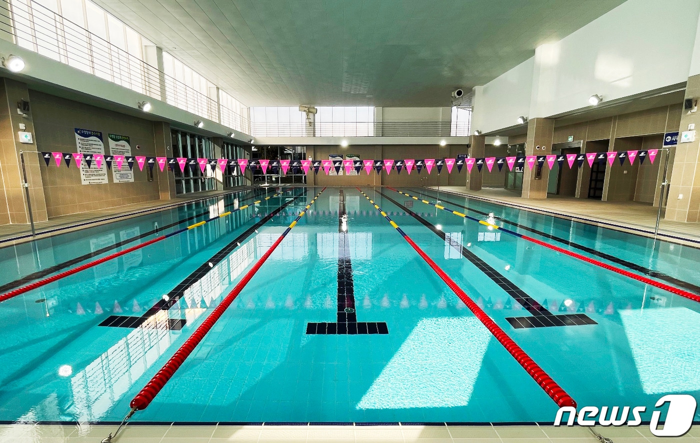 한 실내수영장 전경(사진은 기사 내용과 무관함) /뉴스1 ⓒ News1 박준배 기자