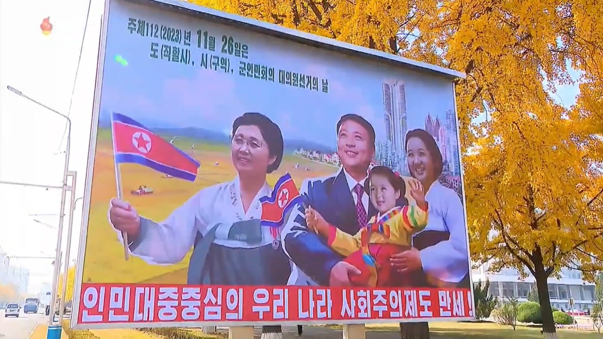 북한이 오는 26일 치러지는 '도(직할시)·시(구역)·군 인민회의' 대의원선거 준비 사업을 하고 있다. (조선중앙TV 갈무리)