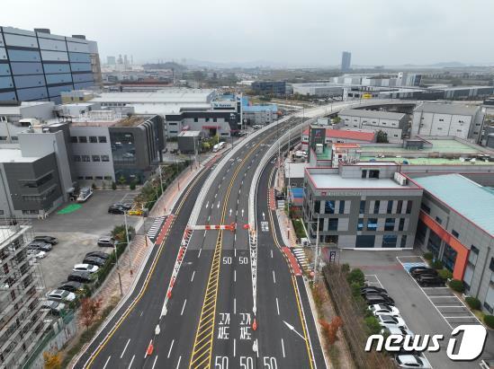 인천 청라~북항배후단지 연결도로.(인천 종합건설본부 제공) ⓒ News1 강남주 기자