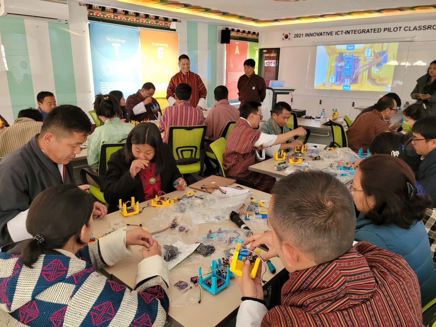 부탄 현지에서 진행한 울산시교육청의 교육 정보화 연수 현장 모습. (울산시교육청 제공)