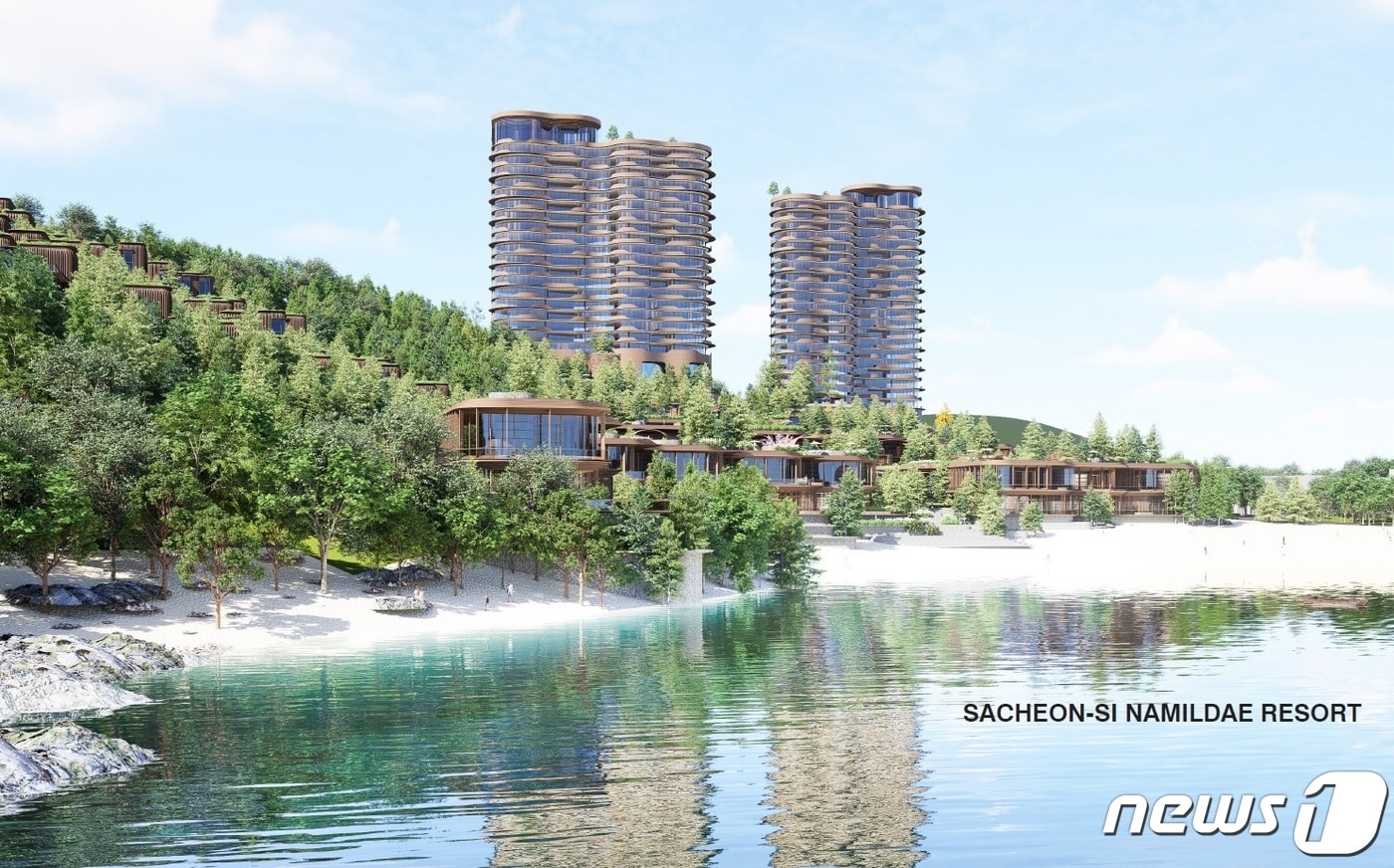 사천 남일대리조트 조감도(사천시 제공).