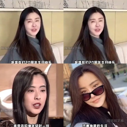 왕조현 최근 근황(위), 과거 왕조현(아래)사진=시나 웨이보 갈무리