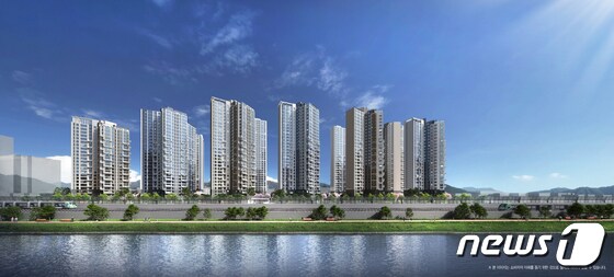 서울 성동구에 조성되는 청계리버뷰자이 투시도(GS건설 제공).