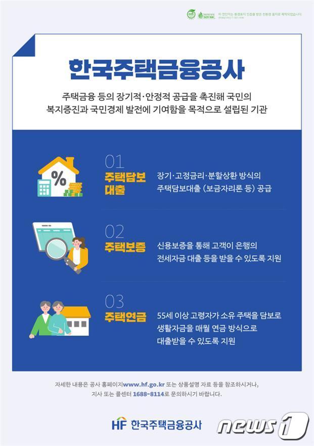 배리어 프리 HF 플랫폼 점자 홍보 포스터.&#40; 한국주택금융공사 제공&#41;