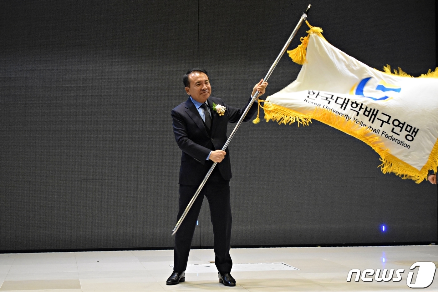 홍기호 한국대학배구연맹 회장. &#40;대학배구연맹 제공&#41;