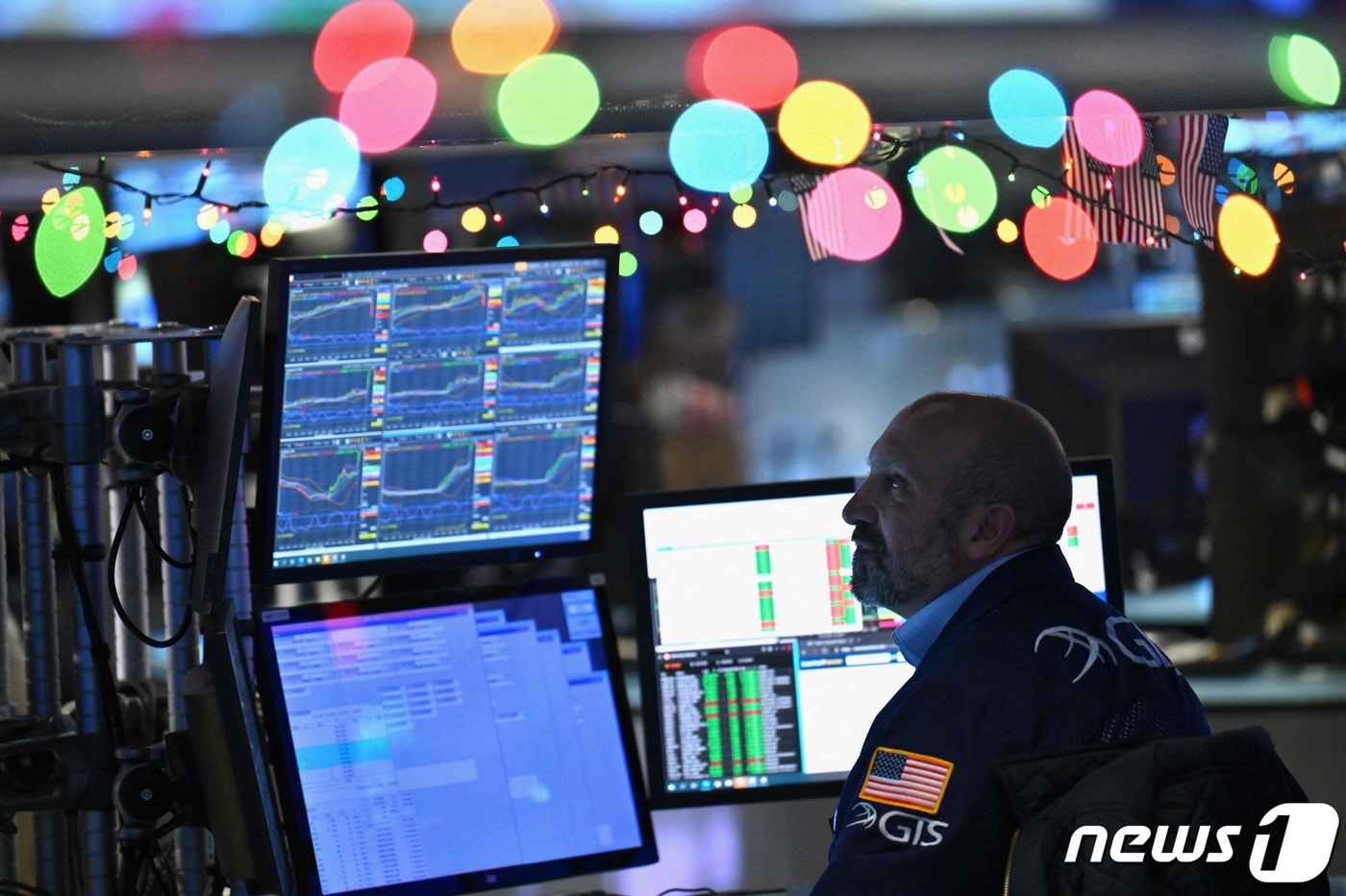 뉴욕증권거래소 내부 객장 트레이더 ⓒ AFP=뉴스1