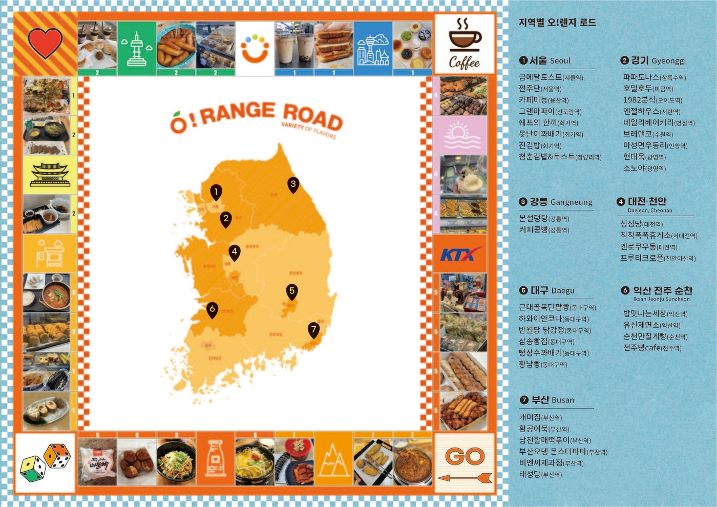코레일유통 오렌지로드 맛집.(코레일유통 제공)